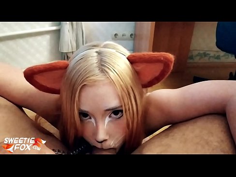 ❤️ Kitsune loro dick na kụkọba n'ọnụ ya Ihe gba ọtọ  ﹏